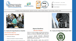 Desktop Screenshot of capacitacionsantarosa.cl